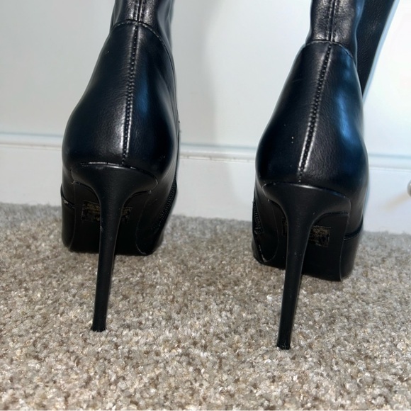 VAVA Black Paris Over the Knee Stilettos - Picture 3 of 9